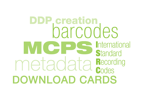 CD manufacturing, MCPS, ISRCs, music download